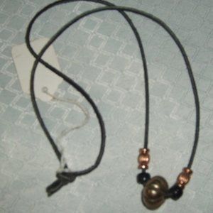Necklace Bronze/Gold-tone Beads Handmade Vintage